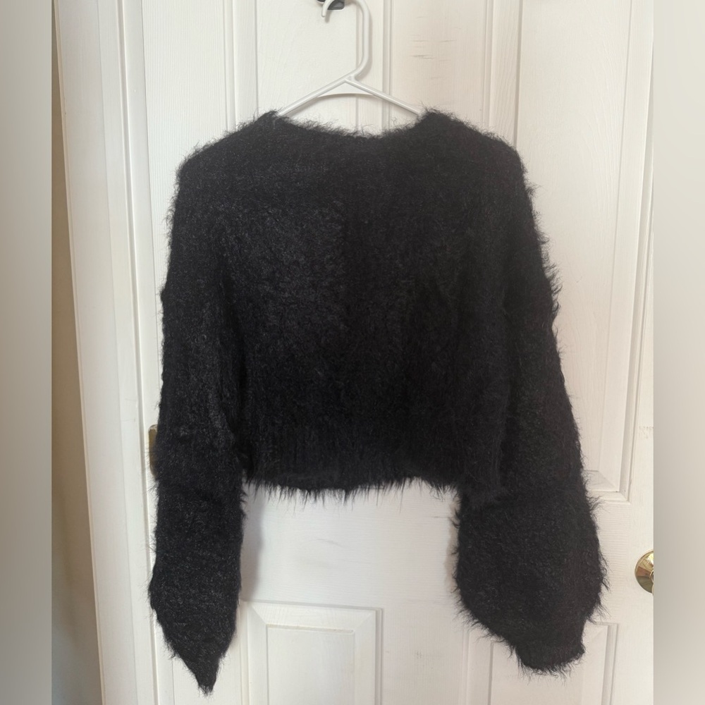 Urban Outfitters Black Fuzzy Sweater
